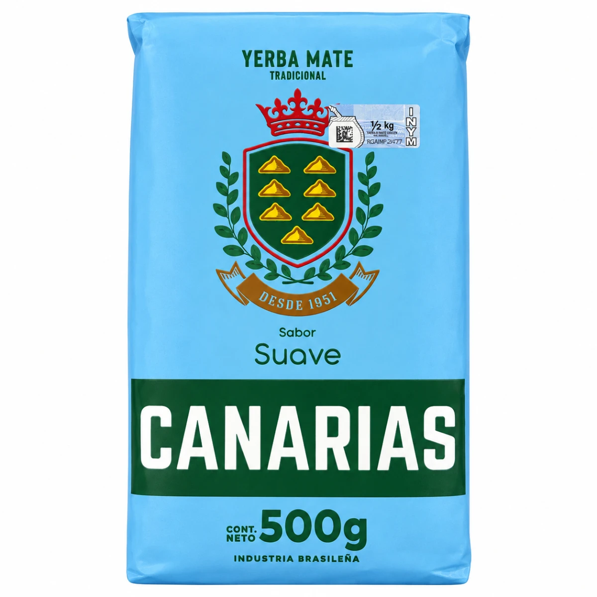 YERBA CANARIAS SUAVE 500GRS