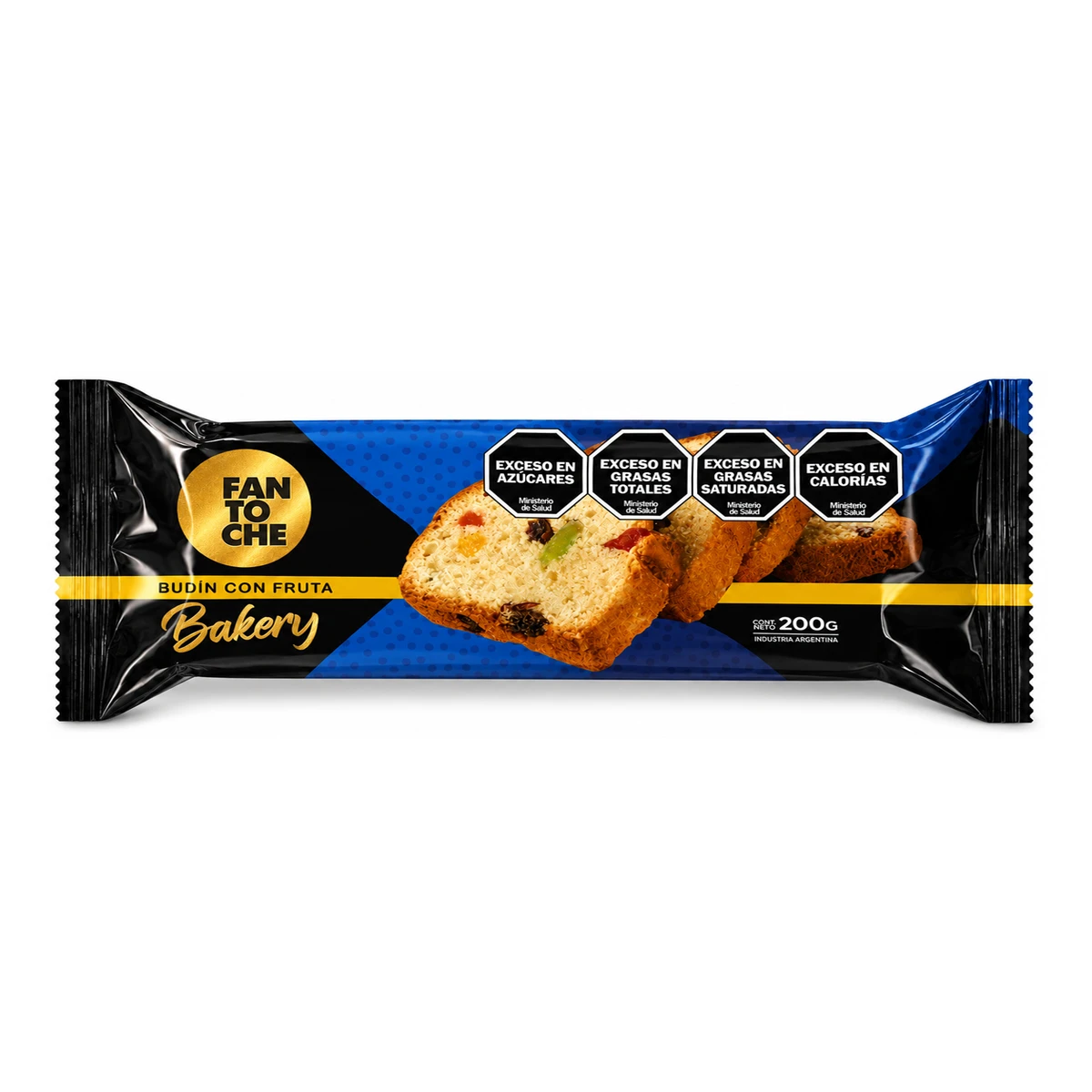 BUDIN CON FRUTAS FANTOCHE BAKERY X 200GRS