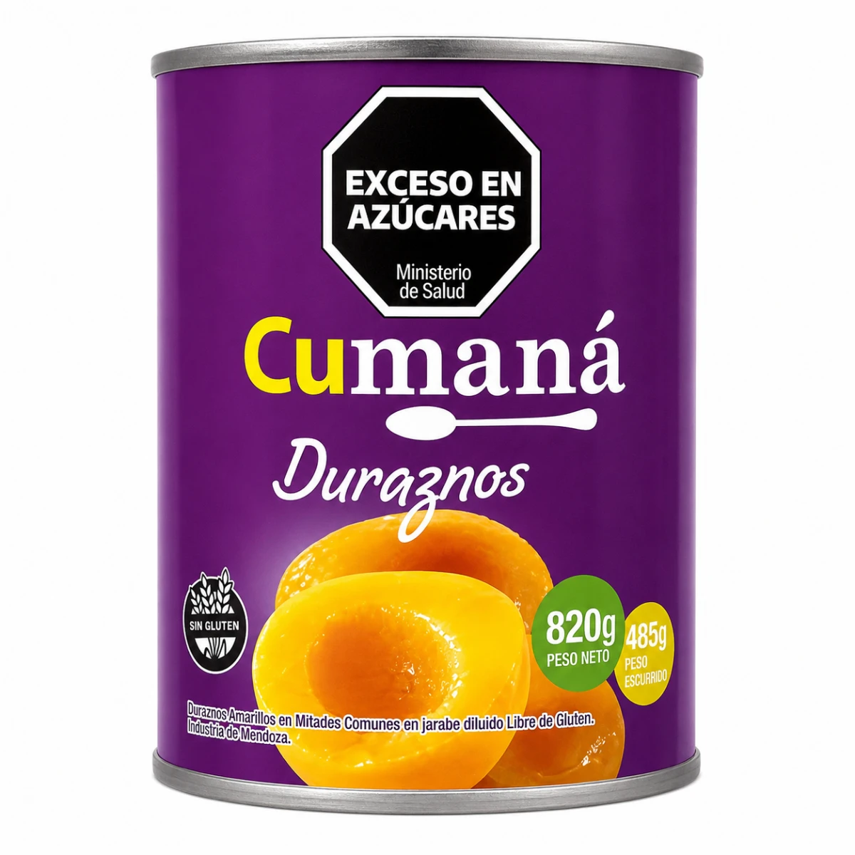 DURAZNOS MITADES S/TACC CUMANA X820 GRS - 30327