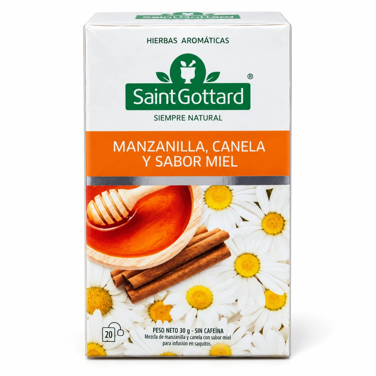 MANZANILLA, CANELA Y MIEL 20 SAQUITOS X SAINT GOTTARD