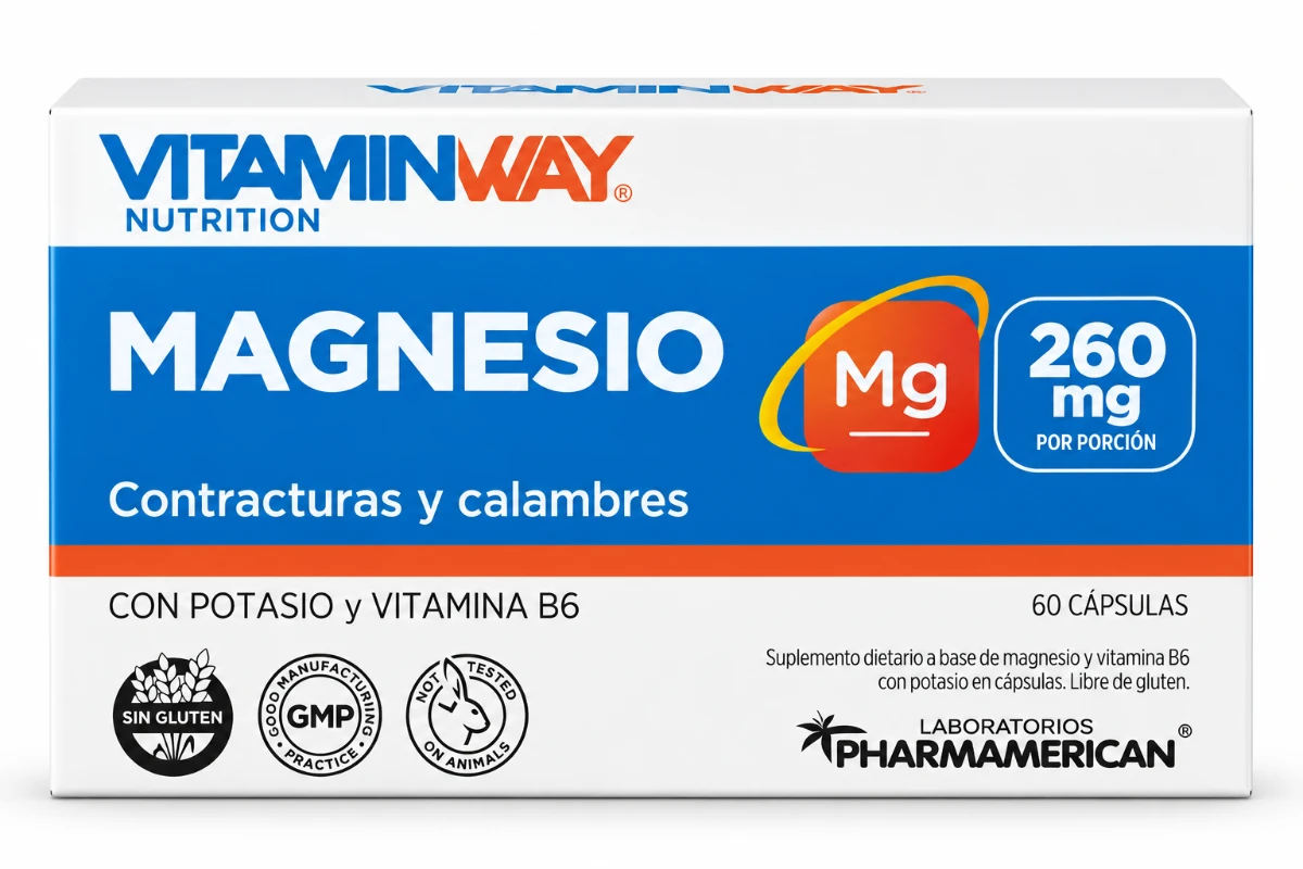 MAGNESIO ESTUCHE X 60 CAPSULAS VITAMIN WAY