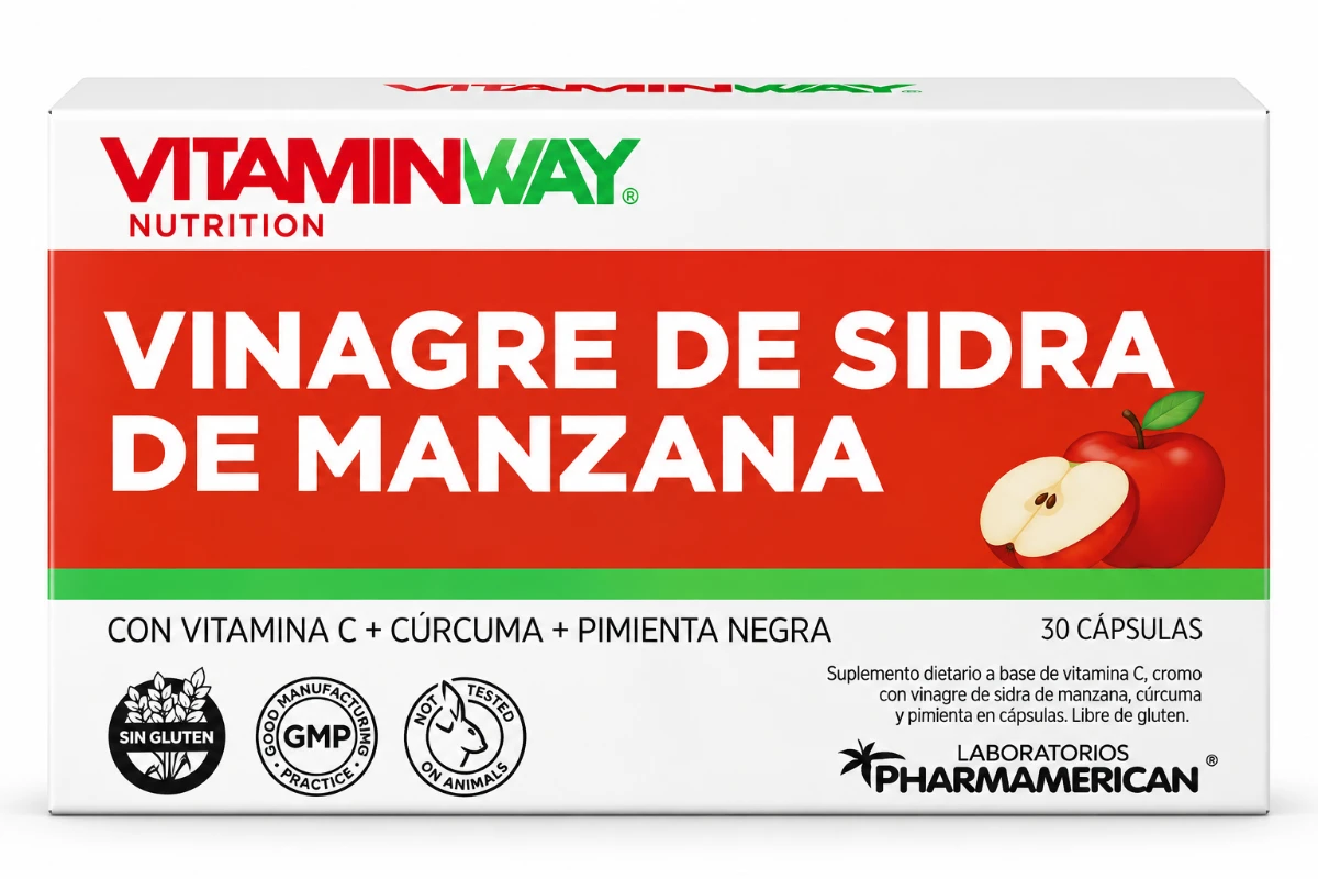 VINAGRE DE SIDRA DE MANZANA X 30 CAPSULAS VITAMIN WAY