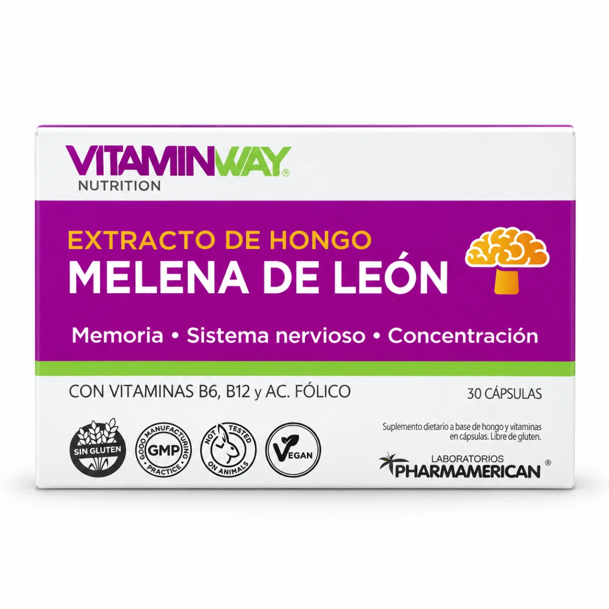 MELENA DE LEON X 30 CAPSULAS VITAMIN WAY