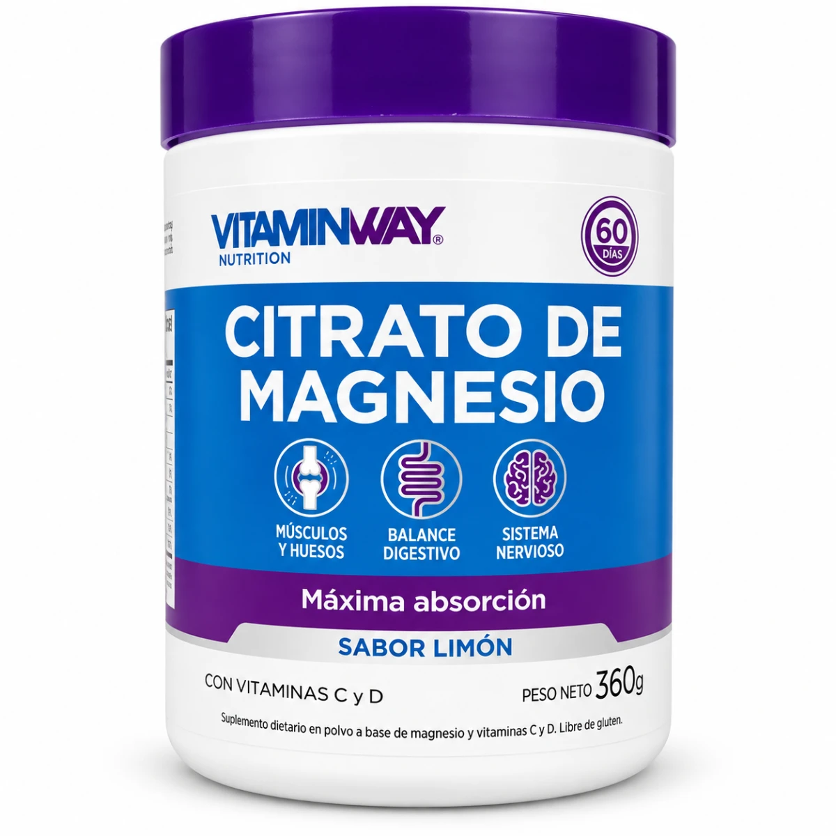 CITRATO DE MAGNESIO 360GRS VITAMIN WAY
