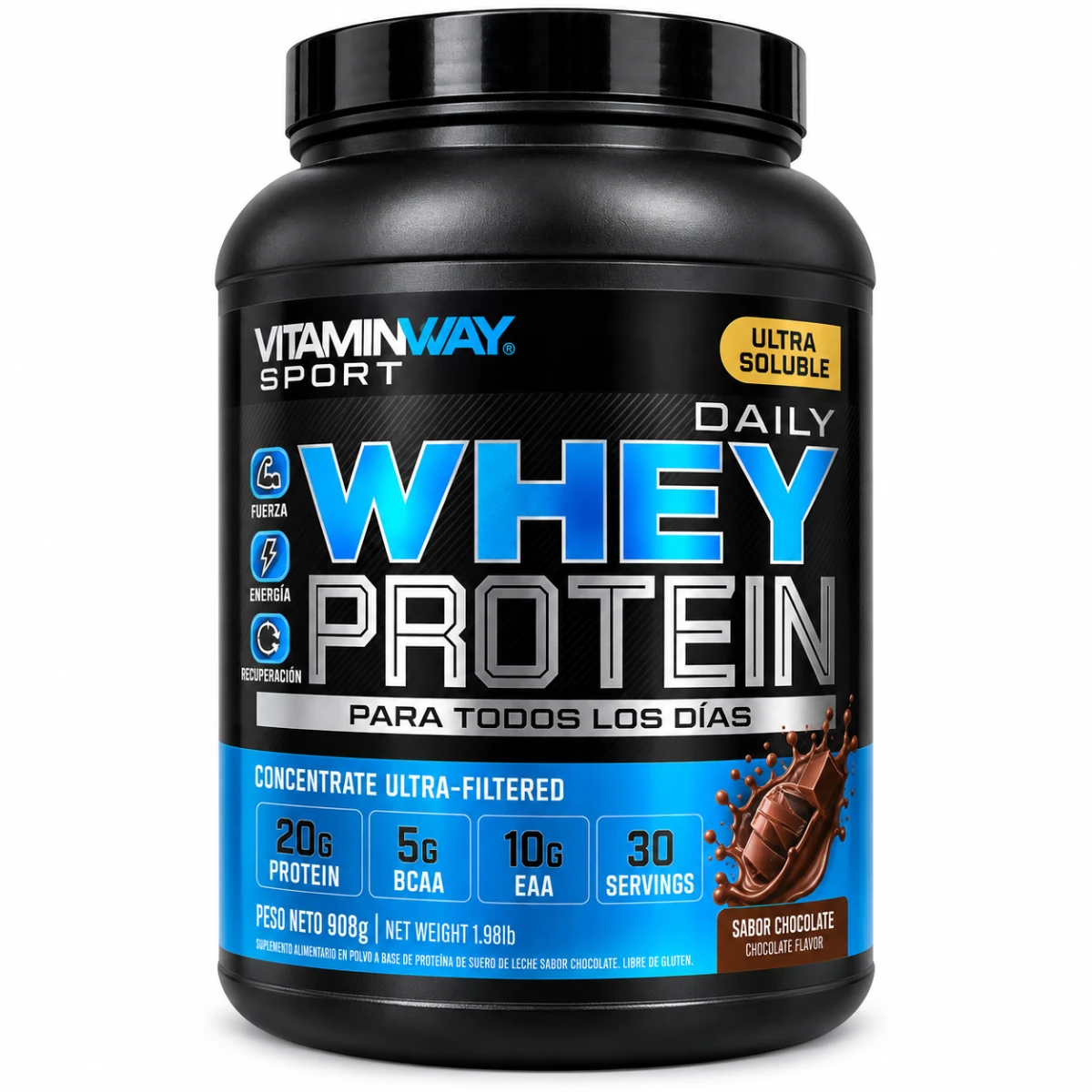DAILY WHEY PROTEIN SUPER CHOCOLATE VITAMIN WAY 900G
