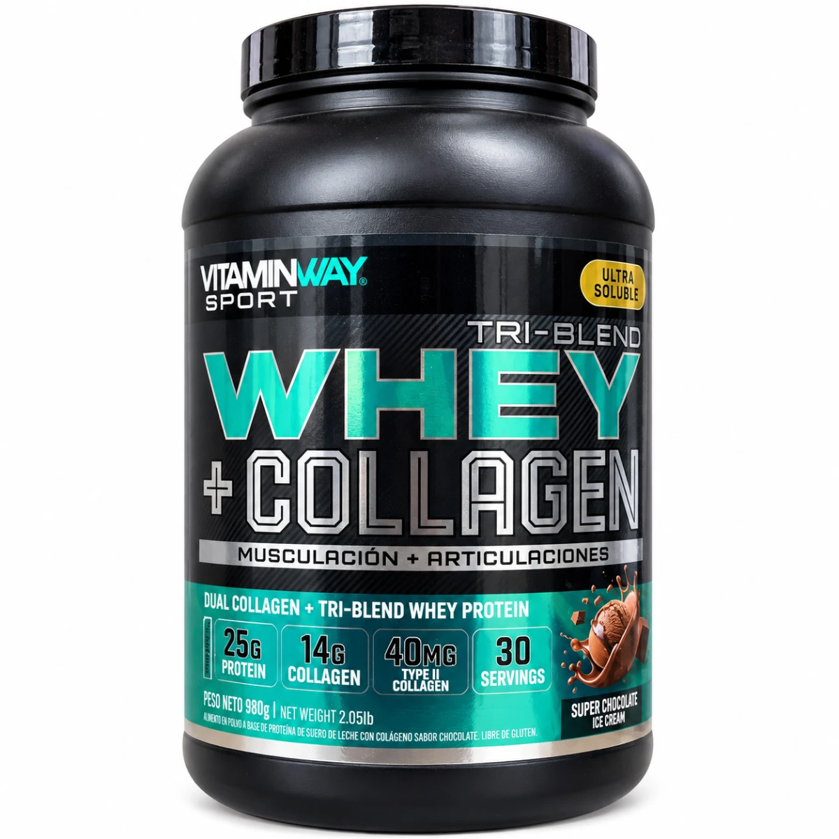 WHEY PROTEIN COLLAGEN SABOR CHOCOLATE VITAMIN WAY 930