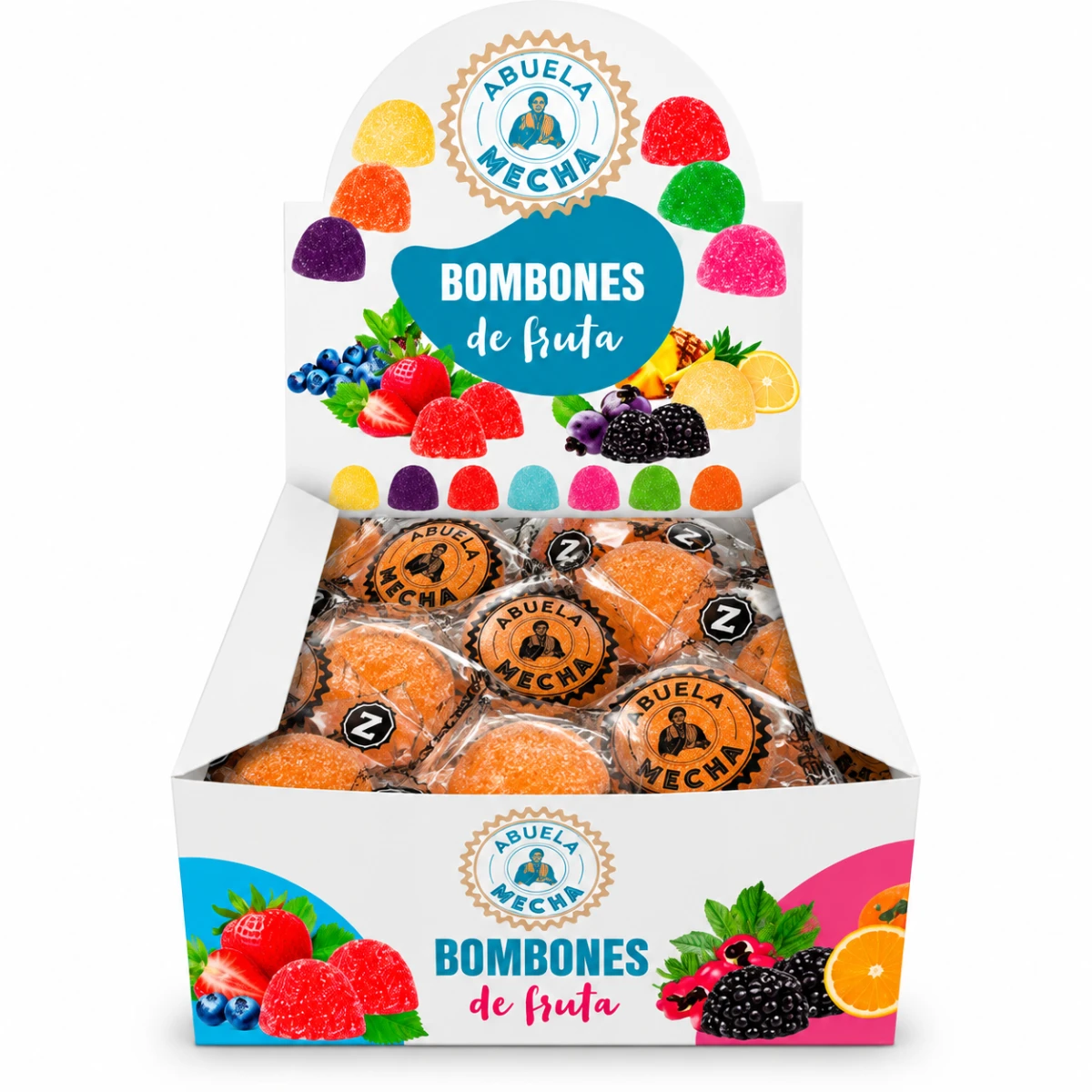 BOMBONES DE FRUTA X 32U ABUELA MECHA - MANGO
