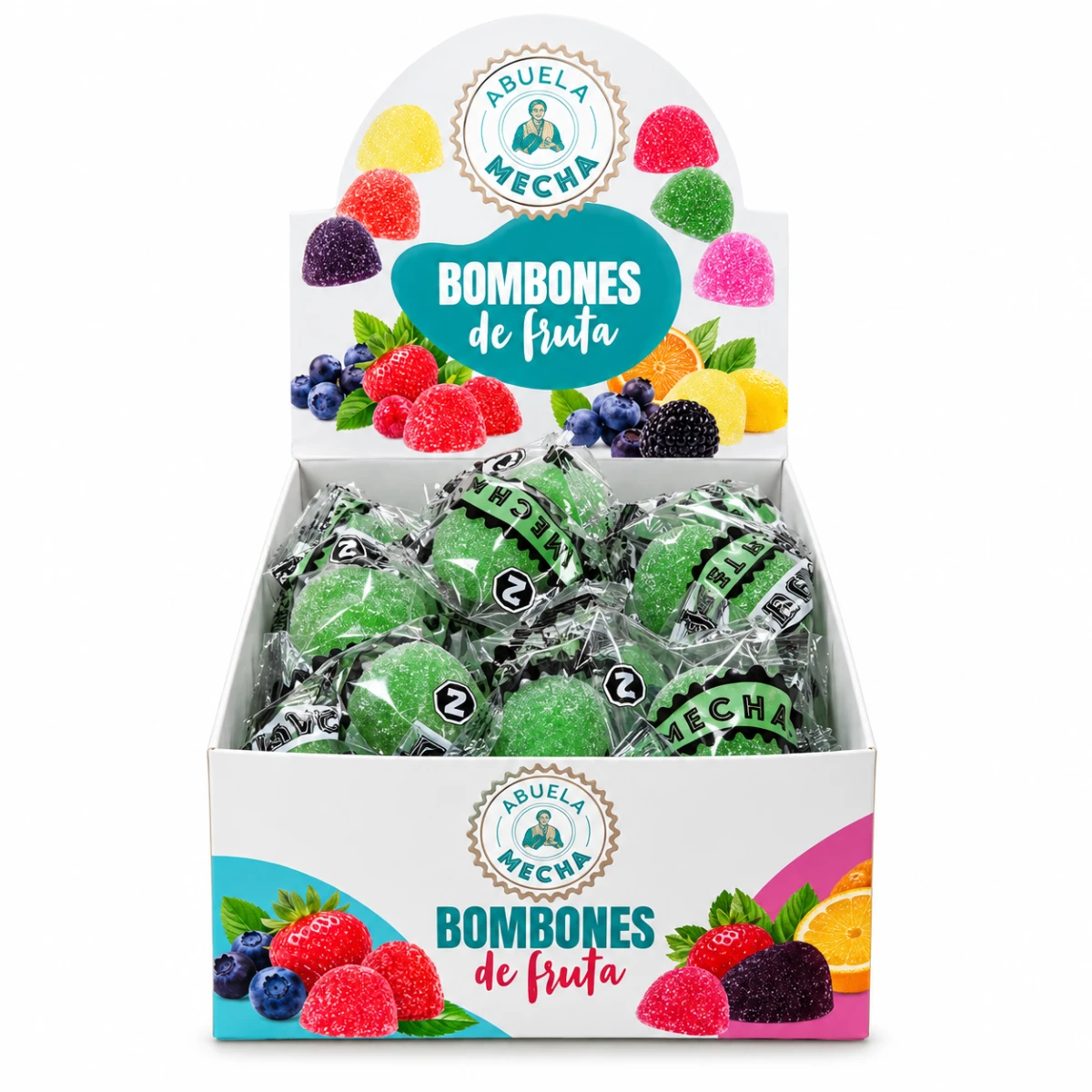 BOMBONES DE FRUTA X 32U ABUELA MECHA - MANDARINA