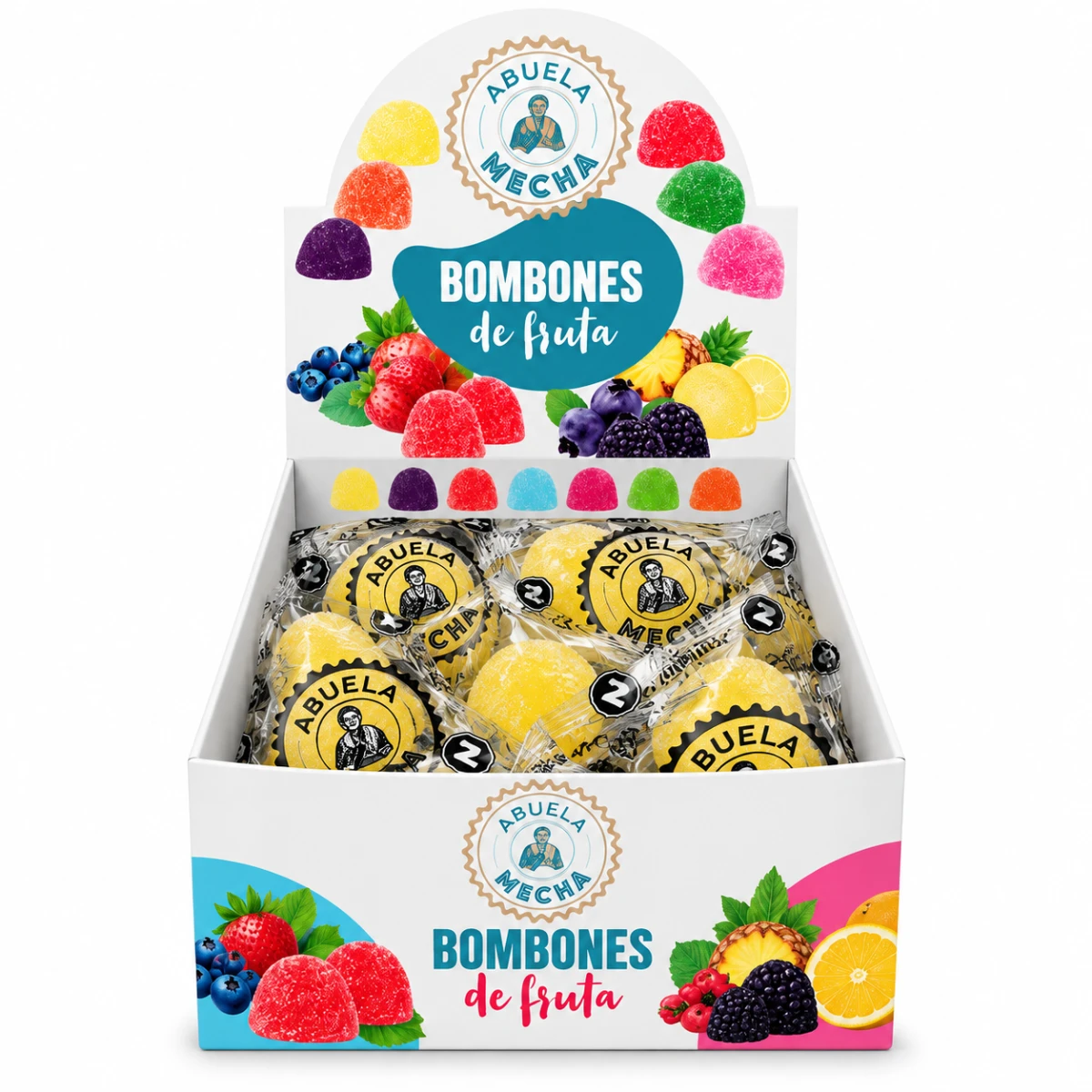 BOMBONES DE FRUTA X 32U ABUELA MECHA - BANANA
