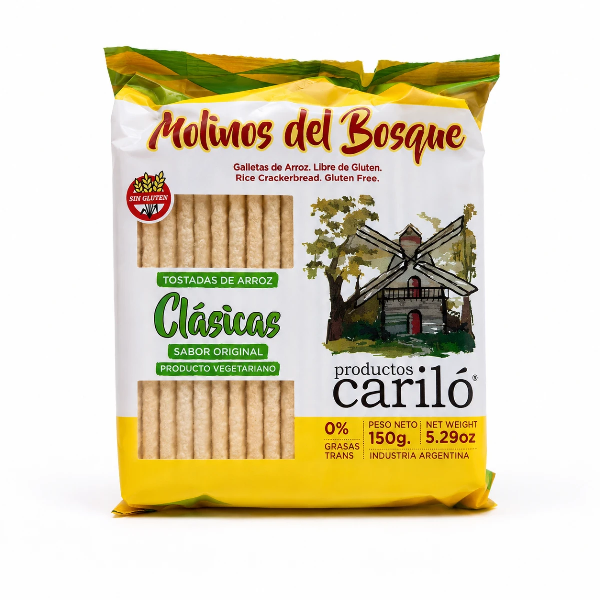 TOSTADAS DE ARROZ SABOR ORIGINAL MOLINOS DEL BOSQUE X 150G