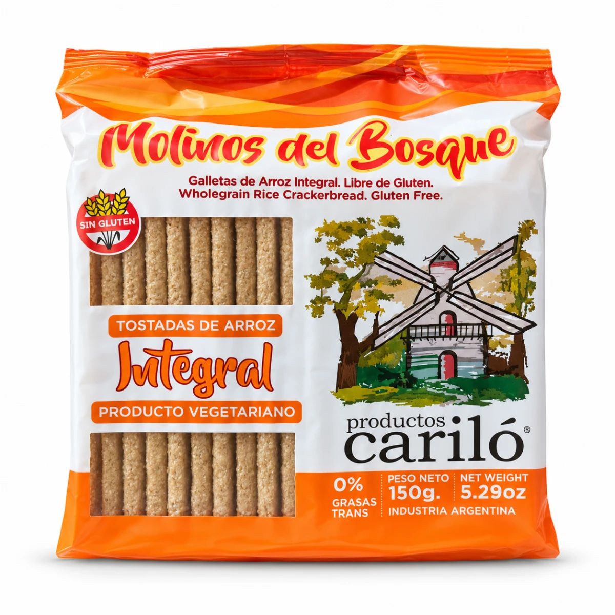 TOSTADAS DE ARROZ INTEGRALES MOLINOS DEL BOSQUE X 150G