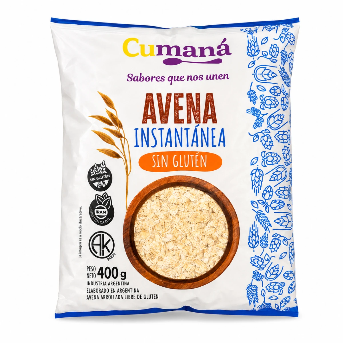 AVENA INSTANTANEA FLOWPACK CUMANA X 400 GRS - 70901