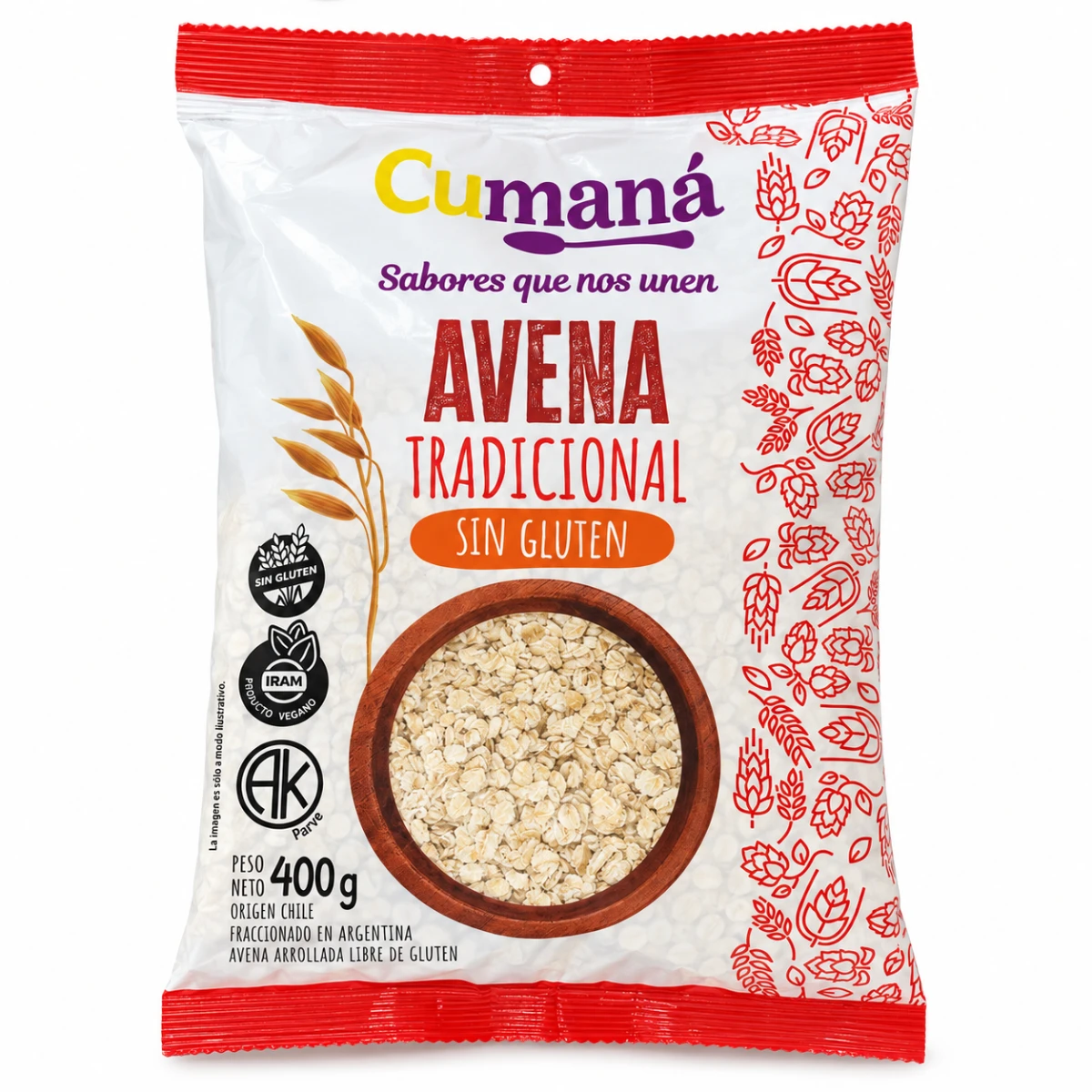 AVENA TRADICIONAL FLOWPACK CUMANA X400 GRS - 70902