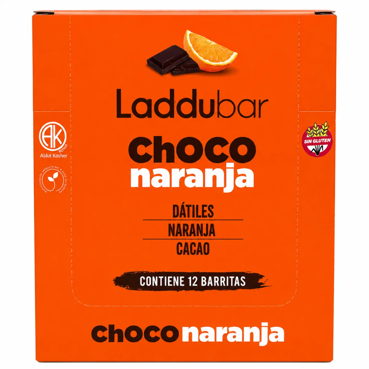 LADDU BAR CHOCO NARANJA X 12
