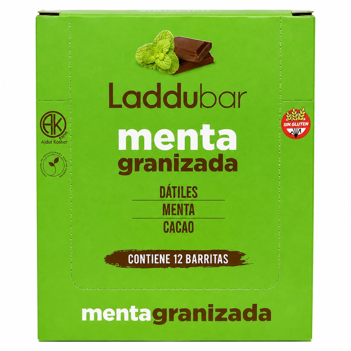 BARRITAS LADDU BAR MENTA GRANIZADA X 12