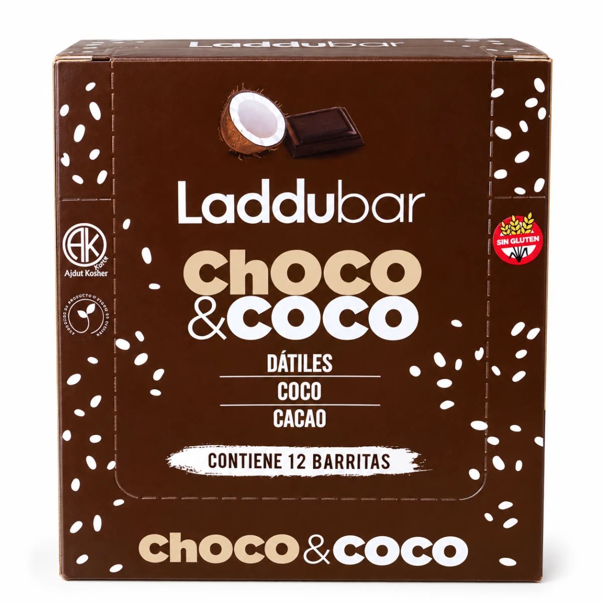 BARRITAS LADDU BAR CHOCO COCO X 12