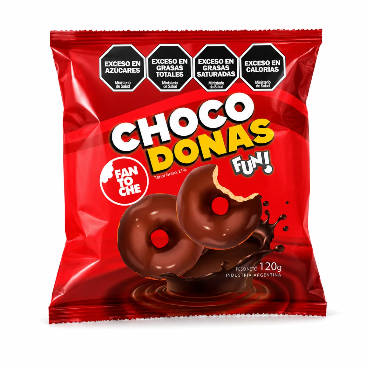 GALLETITAS CHOCODONAS FANTOCHE FUN X 120 GRS.