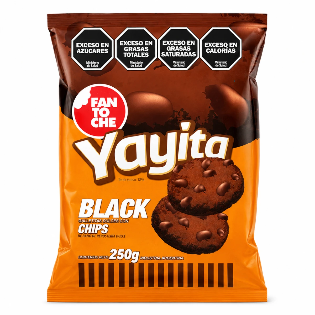 PAQUETE DE GALLETITAS YAYITA BLACK X 250 GRS.