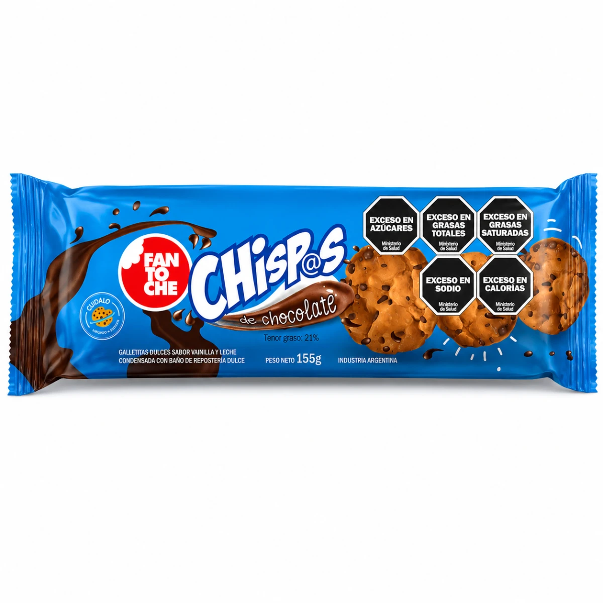 GALLETITAS CHISPAS TUBO X 155 GRS.